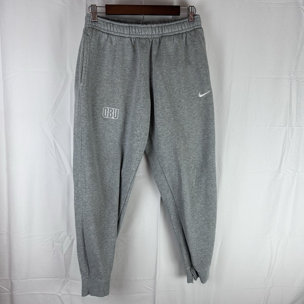 Oklahoma Baptist Bison OBU Nike Club Fleece Men's Training Joggers Gray M CJ1616
